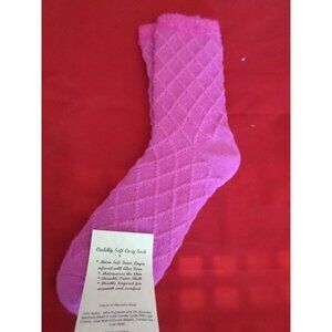 1 Pair Cozy Double Layer Aloe Infused Women Crew Cuddly Comfy Soft Sock 4-10